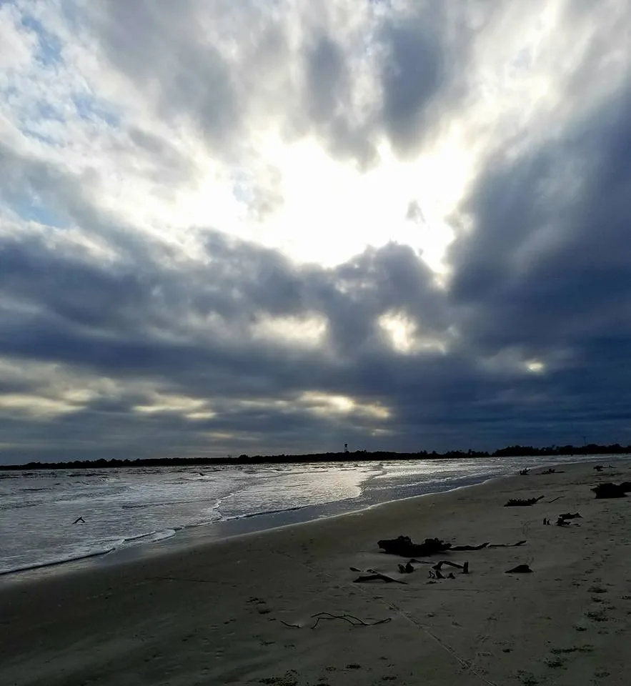 Beach sunset near Savannah